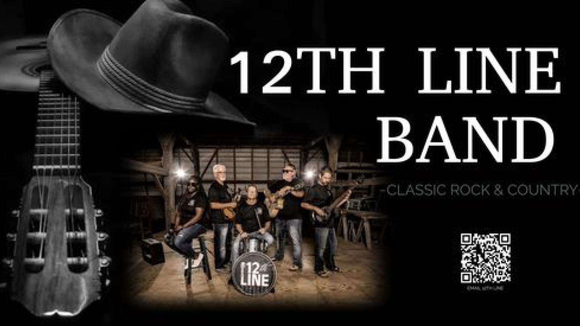 staged band image in barn