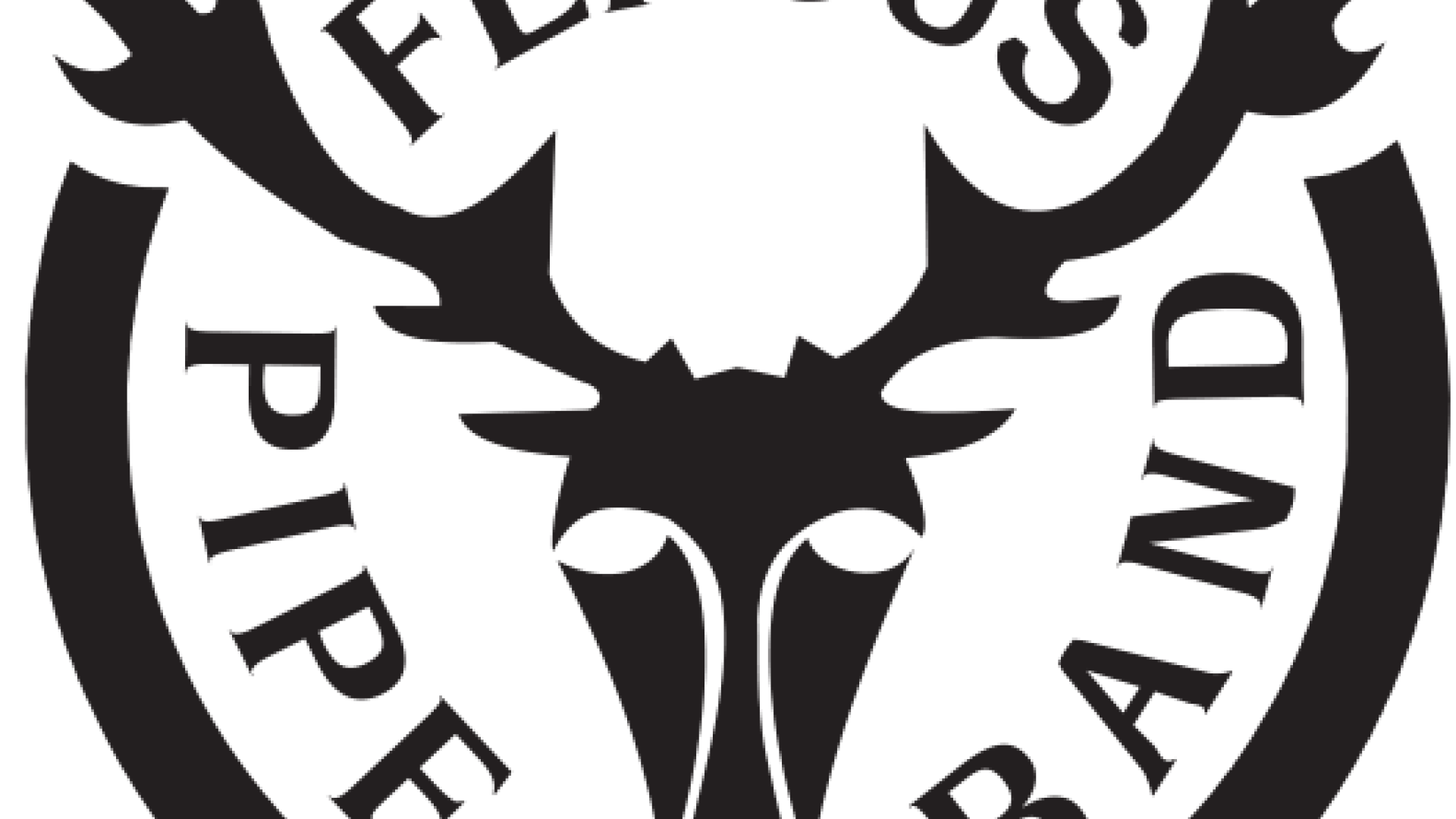 Logo of Fergus Pipe Band with stage head between band title