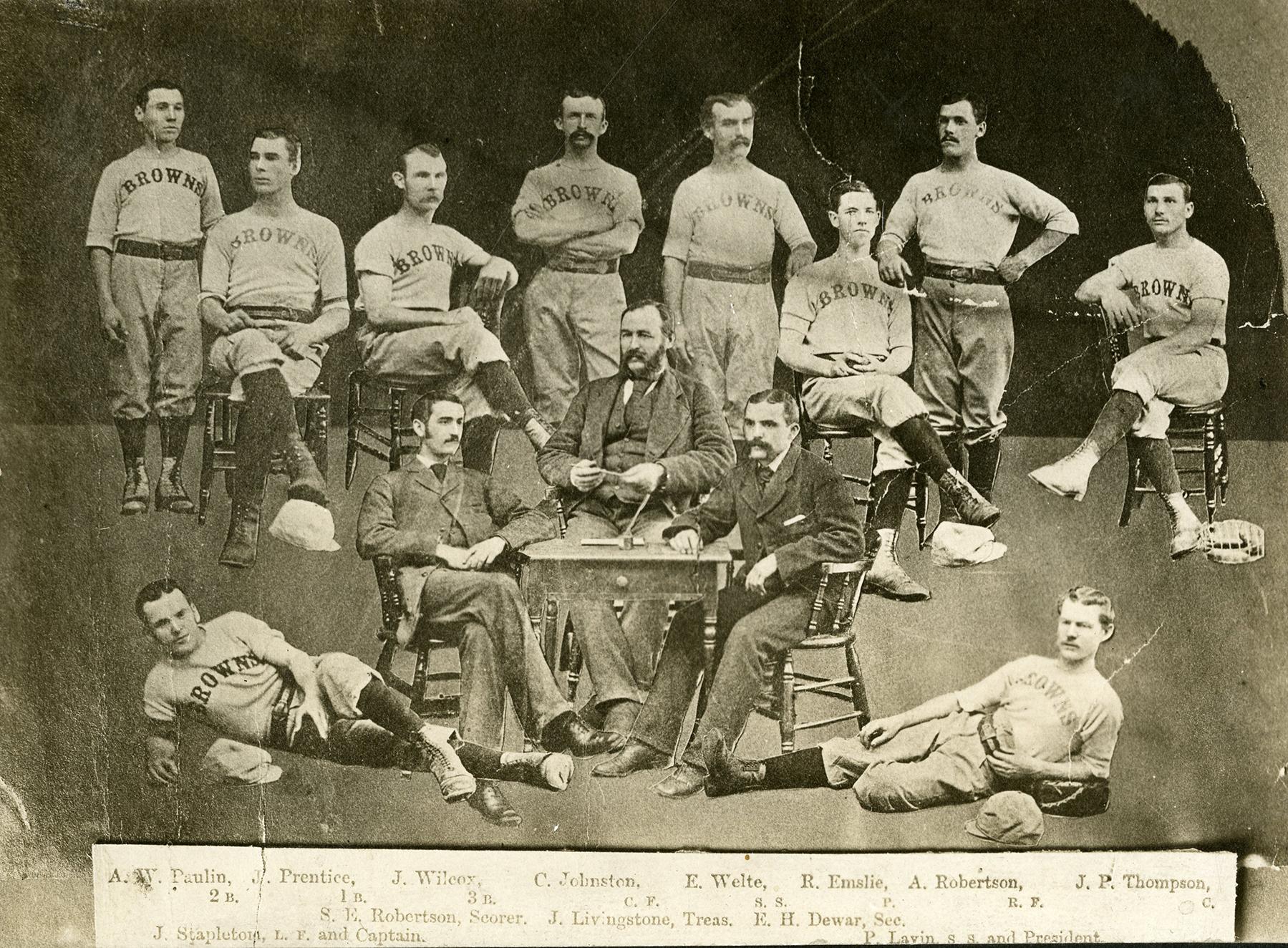 Portrait of The Harriston Brown's Baseball Team