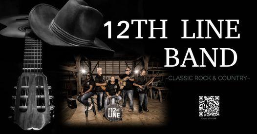 staged band image in barn